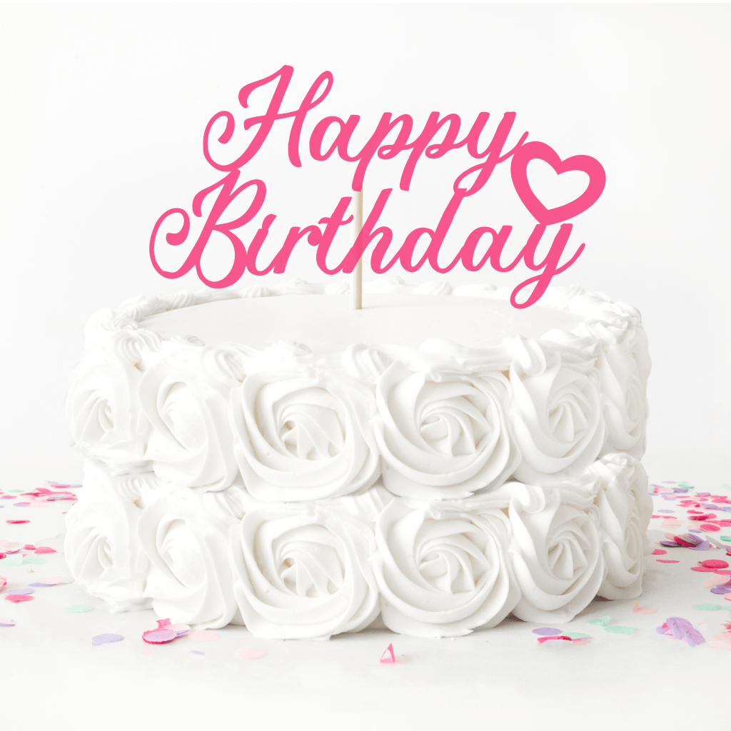 Free Happy Birthday Cake Topper - Crafting With Brenna throughout Free Printable Happy Birthday Cake Topper