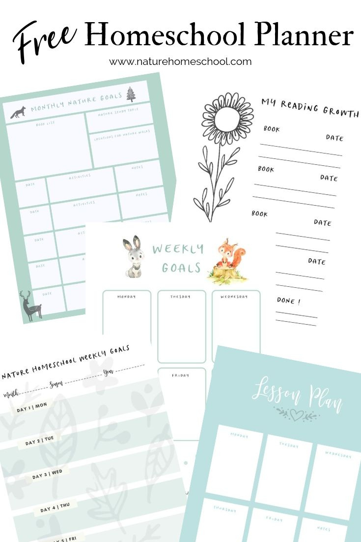 Free Homeschool Planner For Homeschooling - Nature Homeschool inside Free Printable Homeschool Curriculum