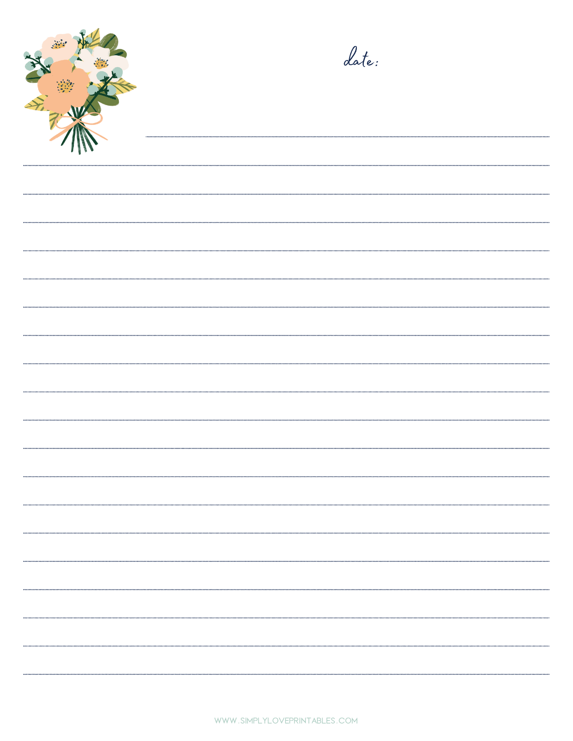 Free Journal Printable Pages - Simply Love Printables - Worksheets with Free Printable Journal Pages Lined
