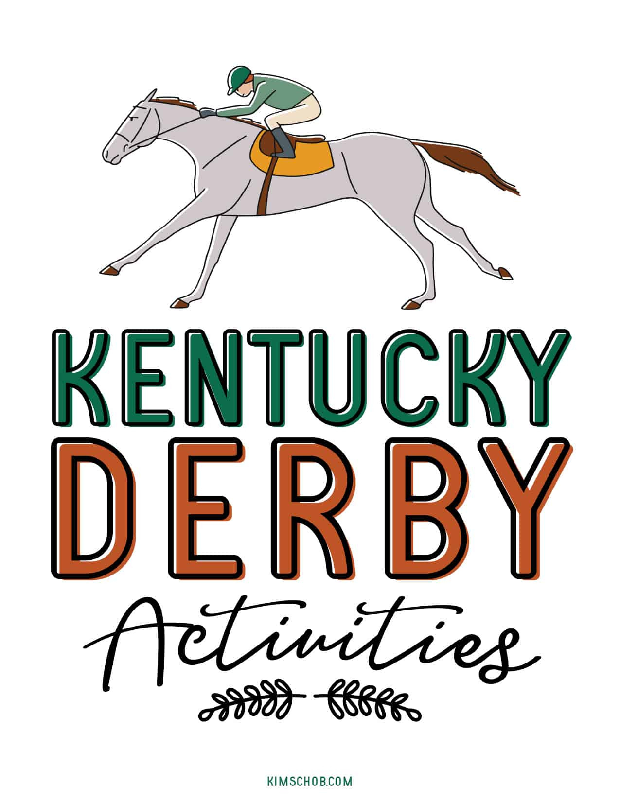 Free Kentucky Derby Printable Games - Kim Schob for Free Kentucky Derby Printables
