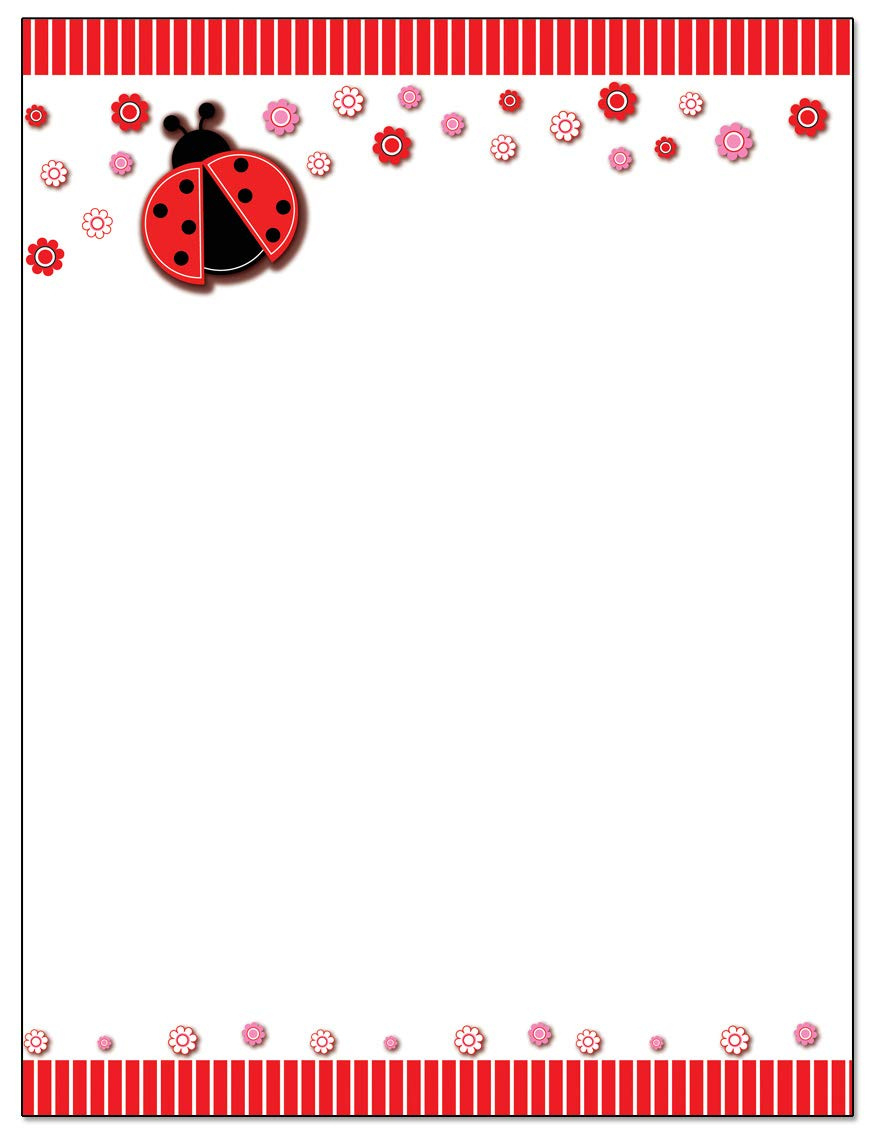 Free Ladybug Borders, Download Free Ladybug Borders Png Images intended for Free Printable Ladybug Stationery