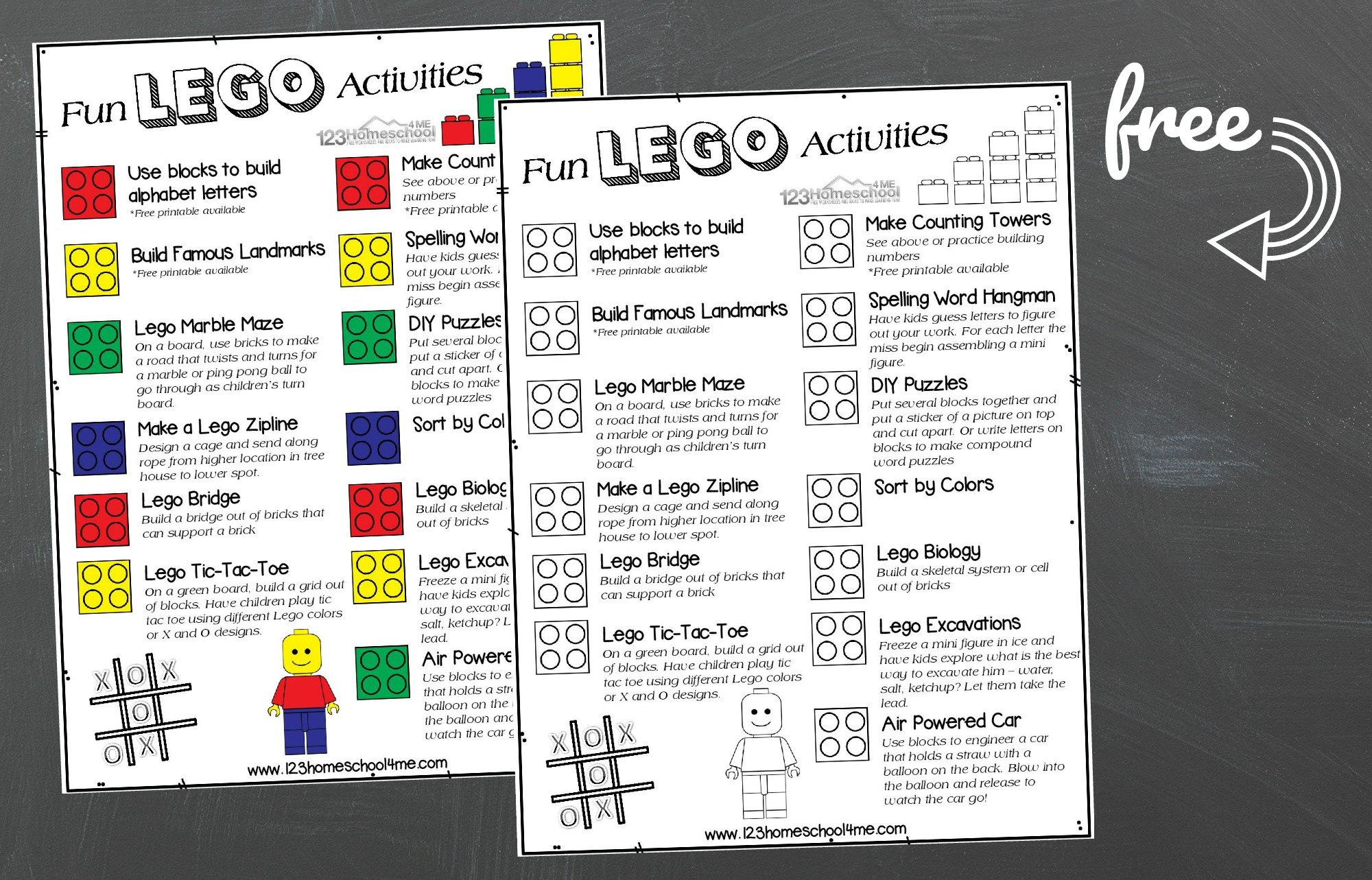 Free Lego Activities For Kids Printable Poster within Free Lego Printables