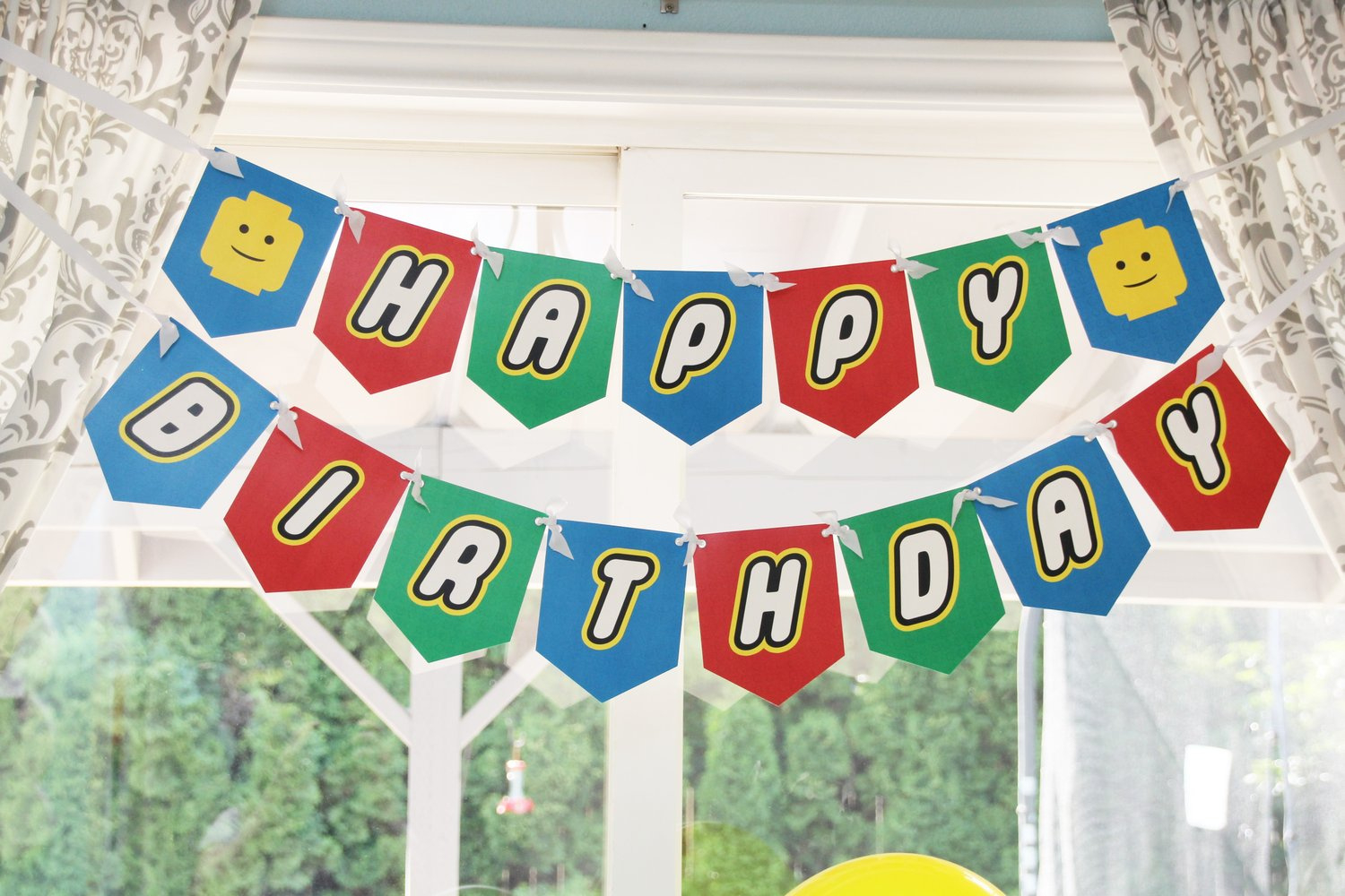 Free Lego Inspired Party Printable Decorations – Instant Download throughout Free Printable Lego Banner