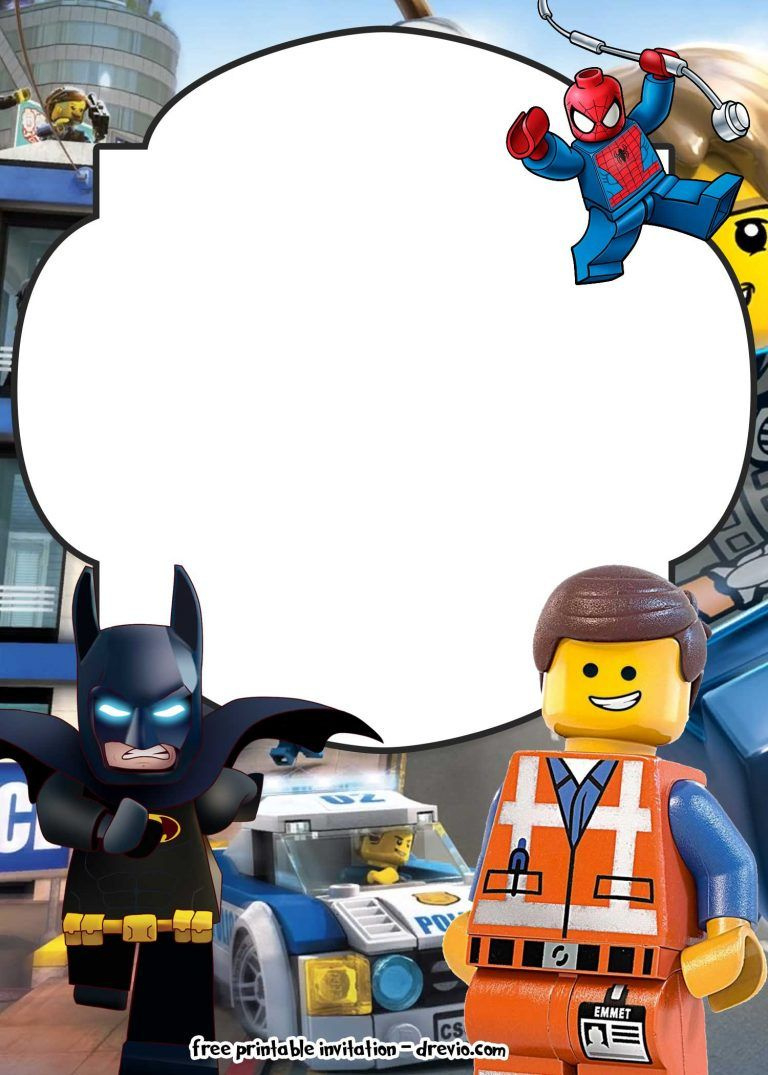 Free Lego Movie Invitations For Birthday inside Lego Batman Party Invitations Free Printable