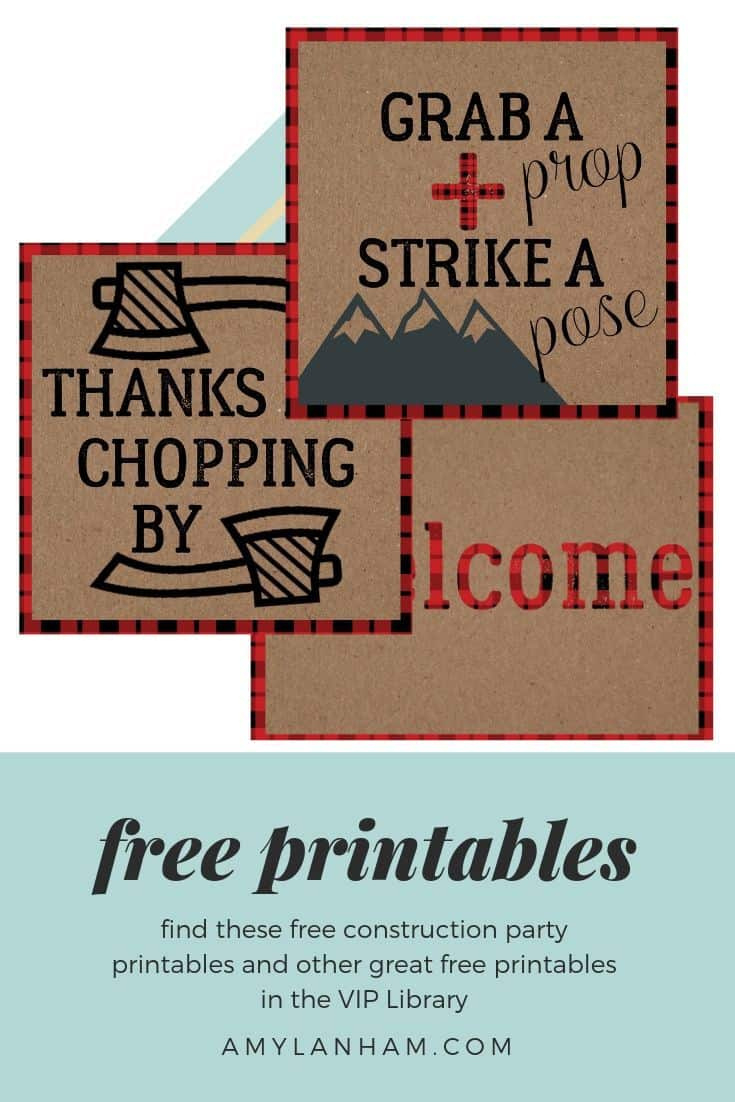 Free Lumberjack Party Printables - Lanham Creations within Lumberjack Printables Free