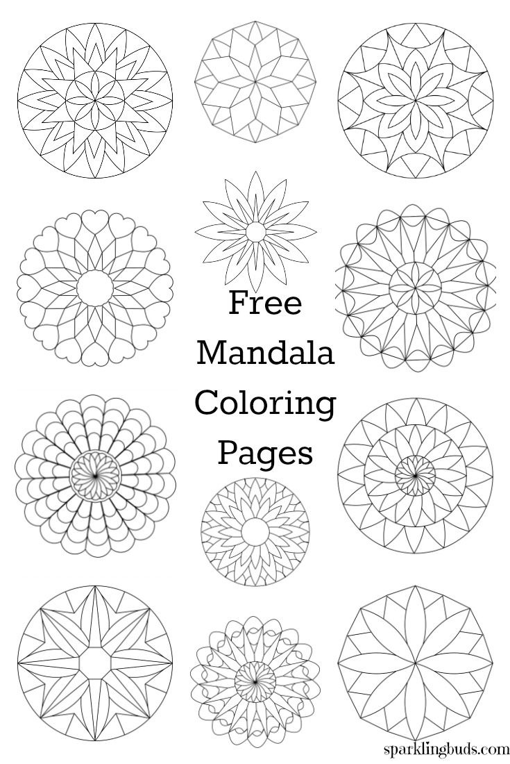Free Mandala Coloring Pages throughout Free Printable Mandala Patterns