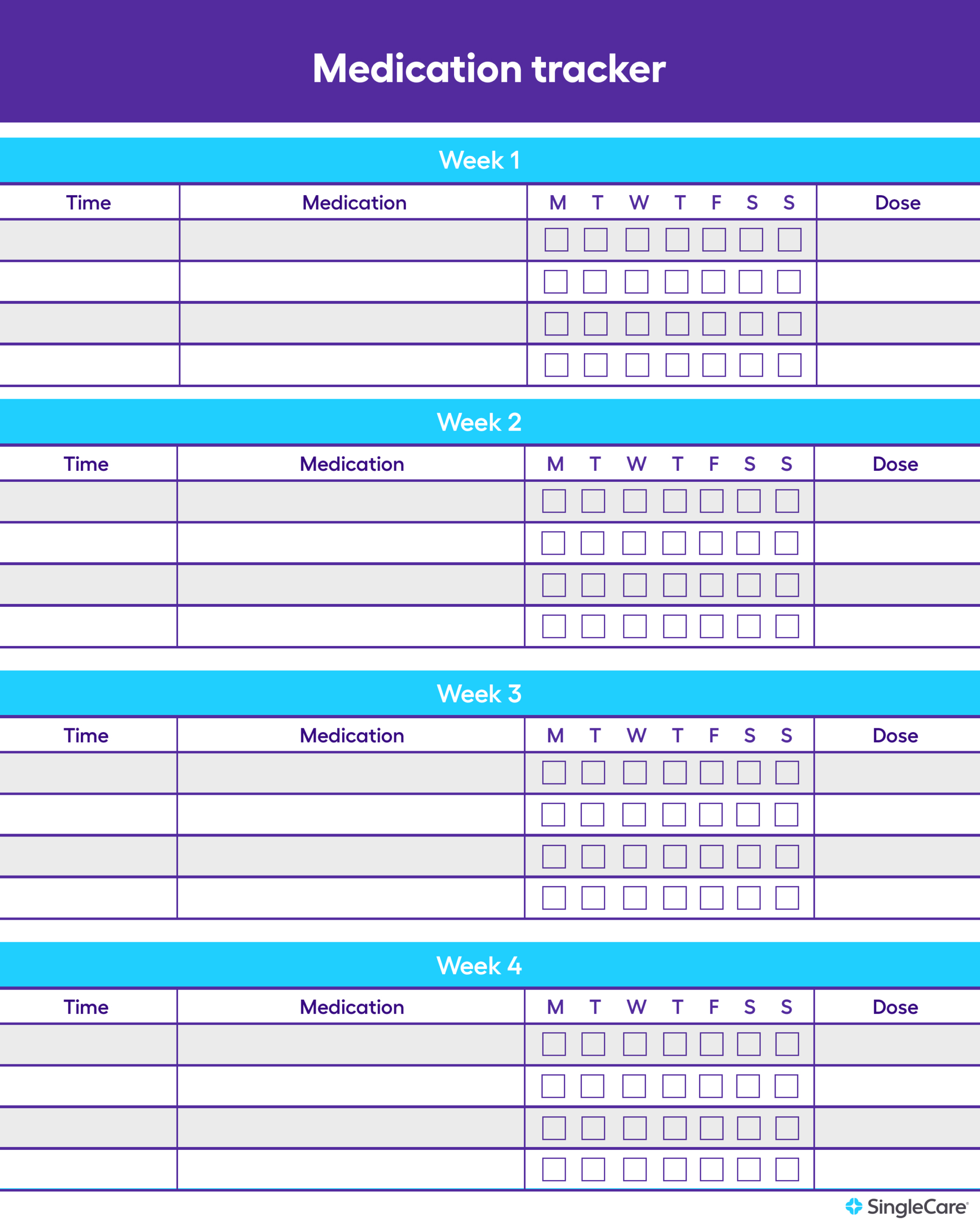 Free Medication List Templates For Patients And Caregivers regarding Free Printable Medication Schedule