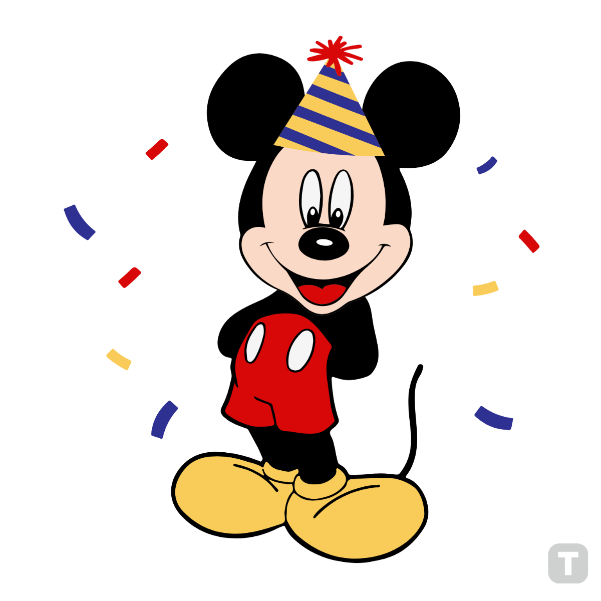 Free Mickey Mouse Birthday Clipart Template To Edit Online inside Free Printable Mickey Mouse Decorations