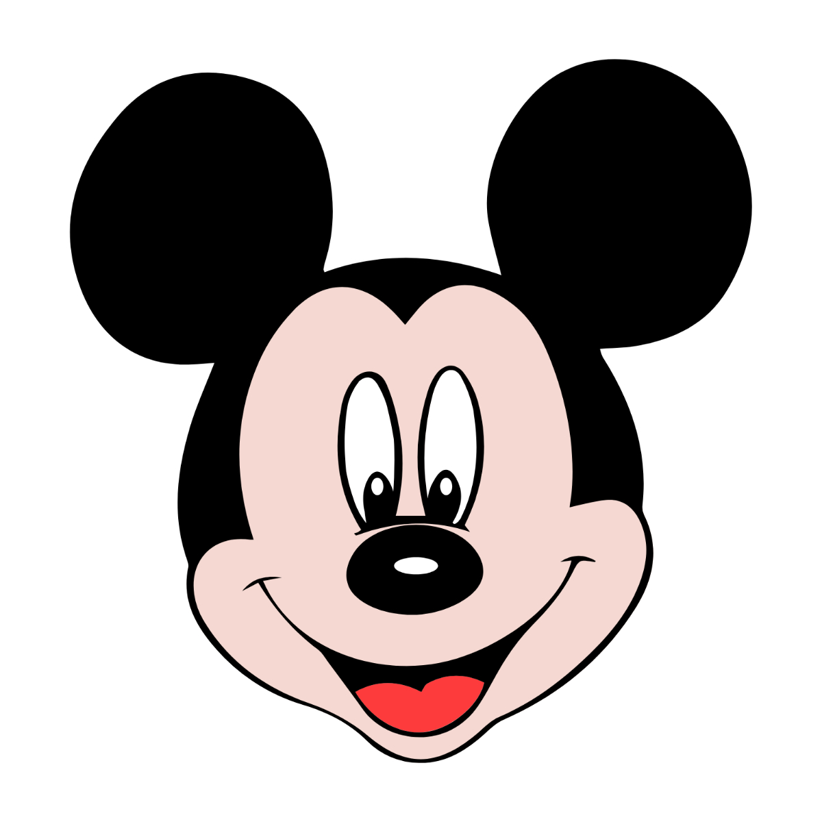 Free Mickey Mouse Head Clipart Template To Edit Online throughout Free Printable Mickey Mouse Head