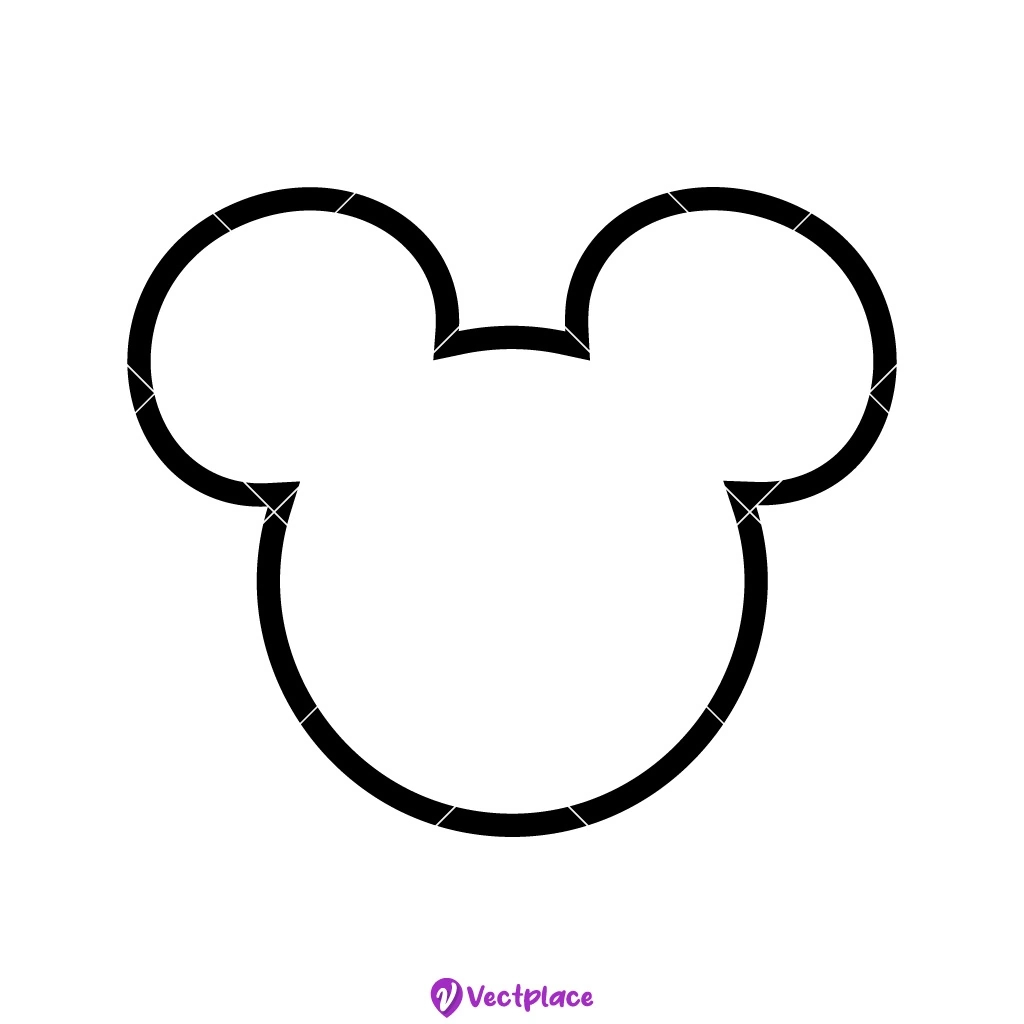 Free Mickey Mouse Head Outline Svg - Vectplace regarding Free Printable Mickey Mouse Head