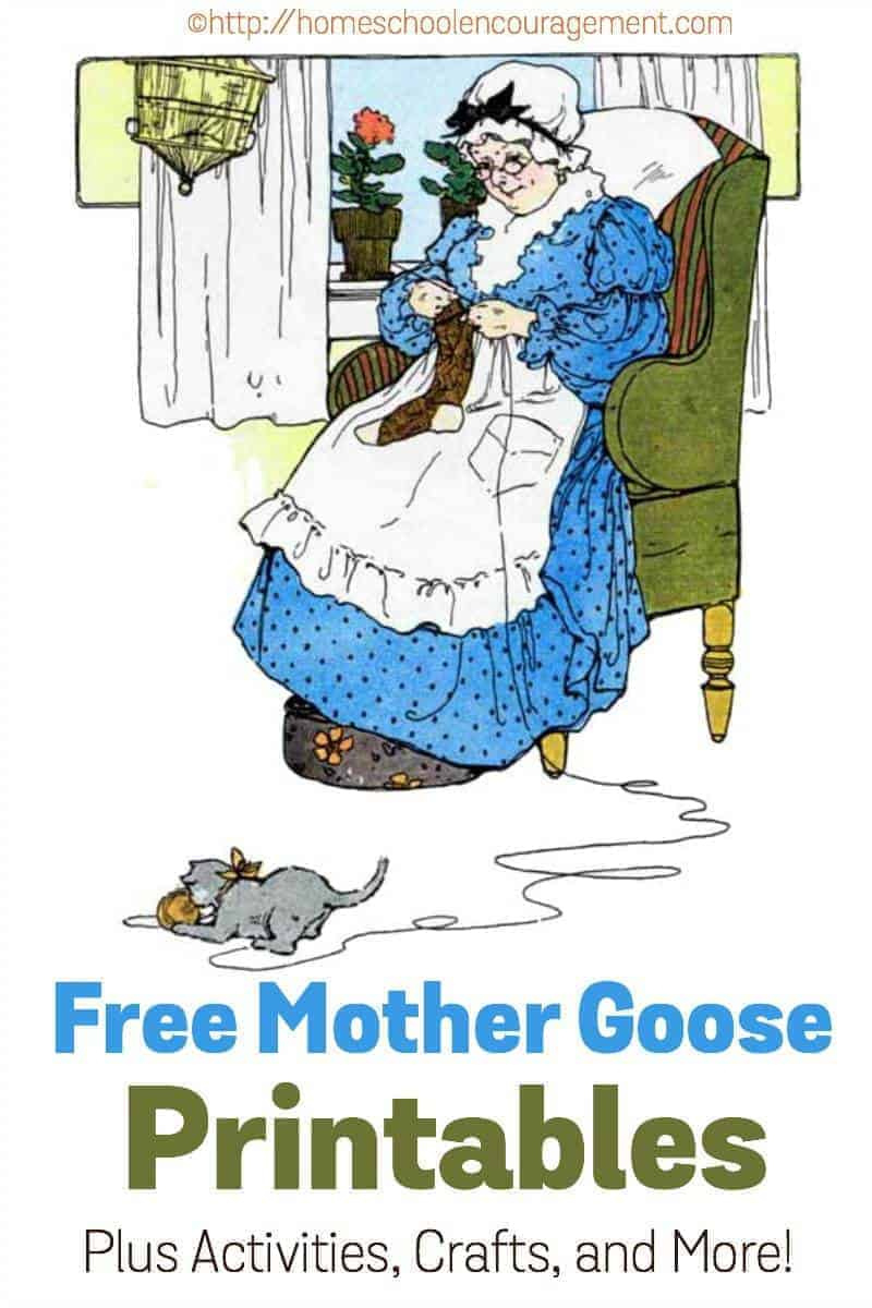 Free Mother Goose Printables Plus Crafts, Activities, And More! throughout Free Printable Mother Goose Nursery Rhymes