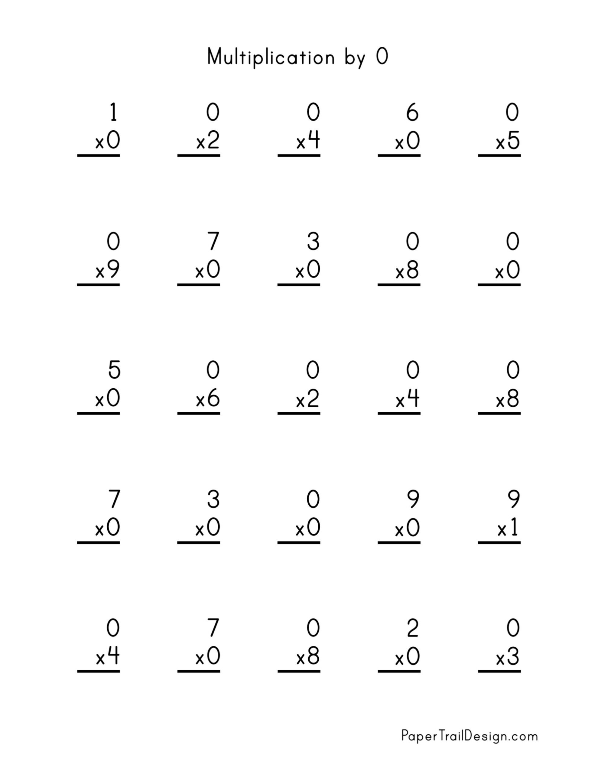 Free Multiplication Worksheets 1-12 - Paper Trail Design throughout Free Printable Multiplication Timed Tests