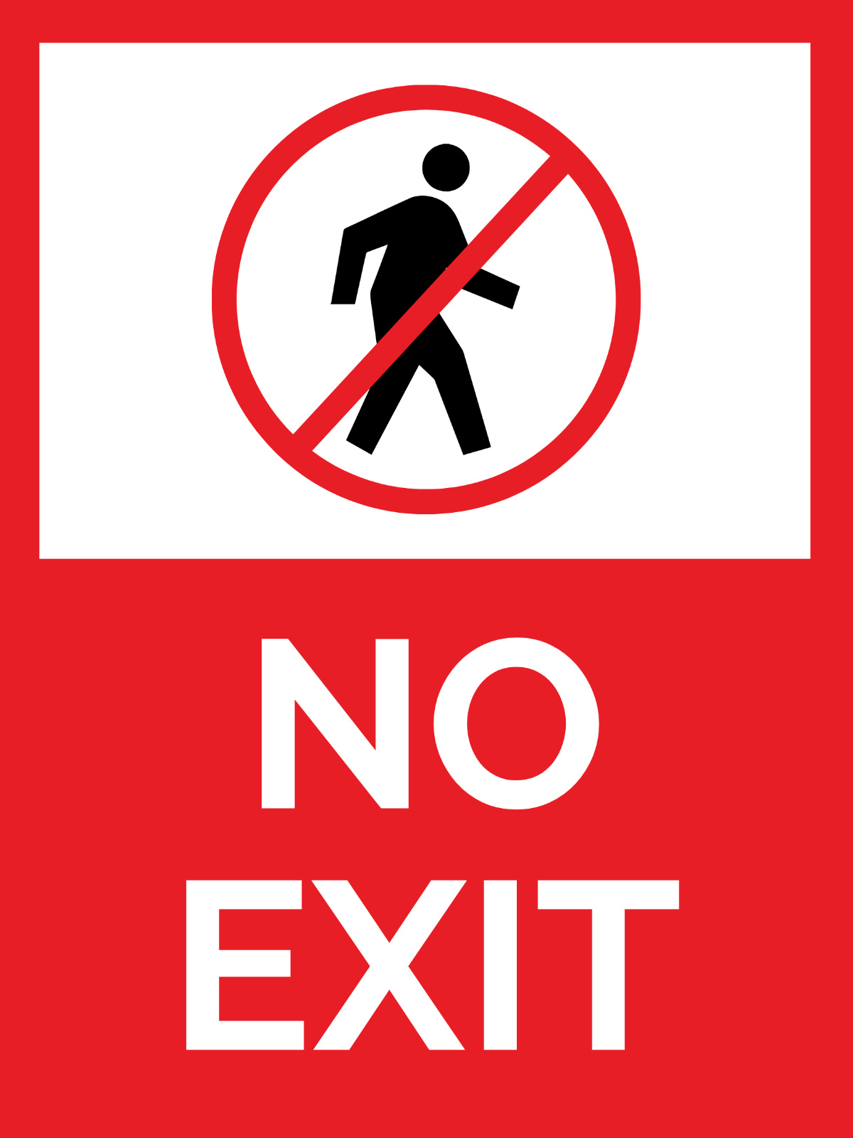 Free No Exit Sign Template To Edit Online within Free Printable Not An Exit Sign