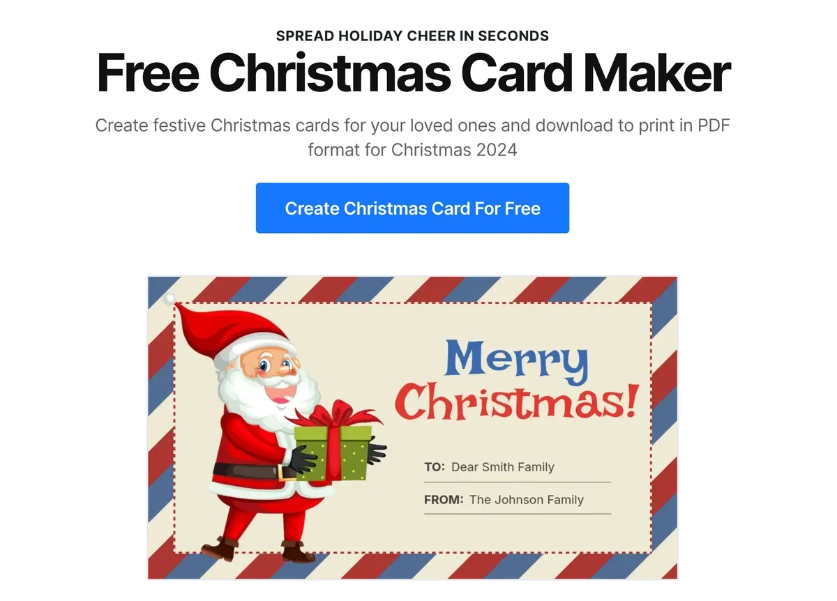 Free Online Christmas Card Maker (Christmas 2024) with regard to Create Your Own Free Printable Christmas Cards