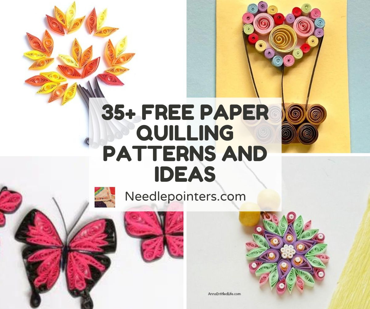 Free Paper Quilling Patterns And Ideas | Needlepointers intended for Free Printable Quilling Patterns