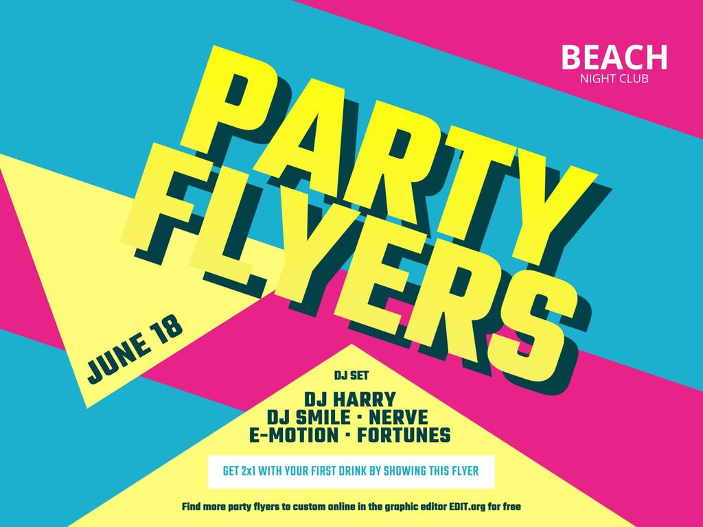 Free Party Flyer Templates with regard to Free Printable Flyers For Parties