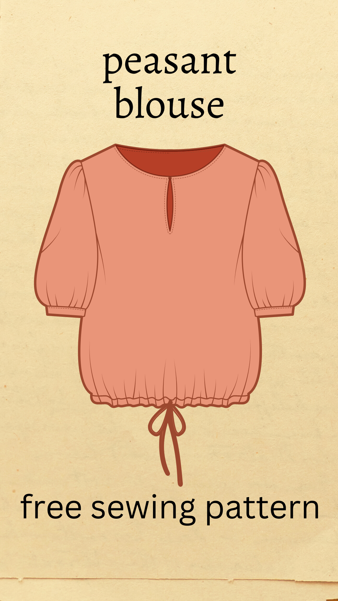 Free Peasant Blouse Pattern - On The Cutting Floor: Printable Pdf in Free Printable Blouse Sewing Patterns