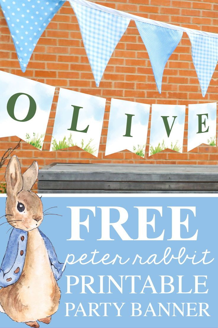 Free Peter Rabbit Party Invitation And Peter Rabbit Party Decor with regard to Free Peter Rabbit Party Printables