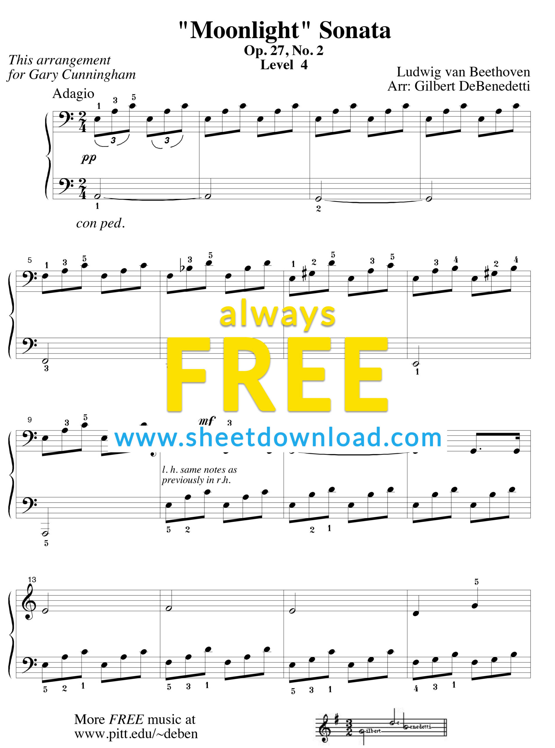 Free Piano Sheet Music To Download And Print - High Quality Pdfs intended for Free Printable Sheet Music For Piano
