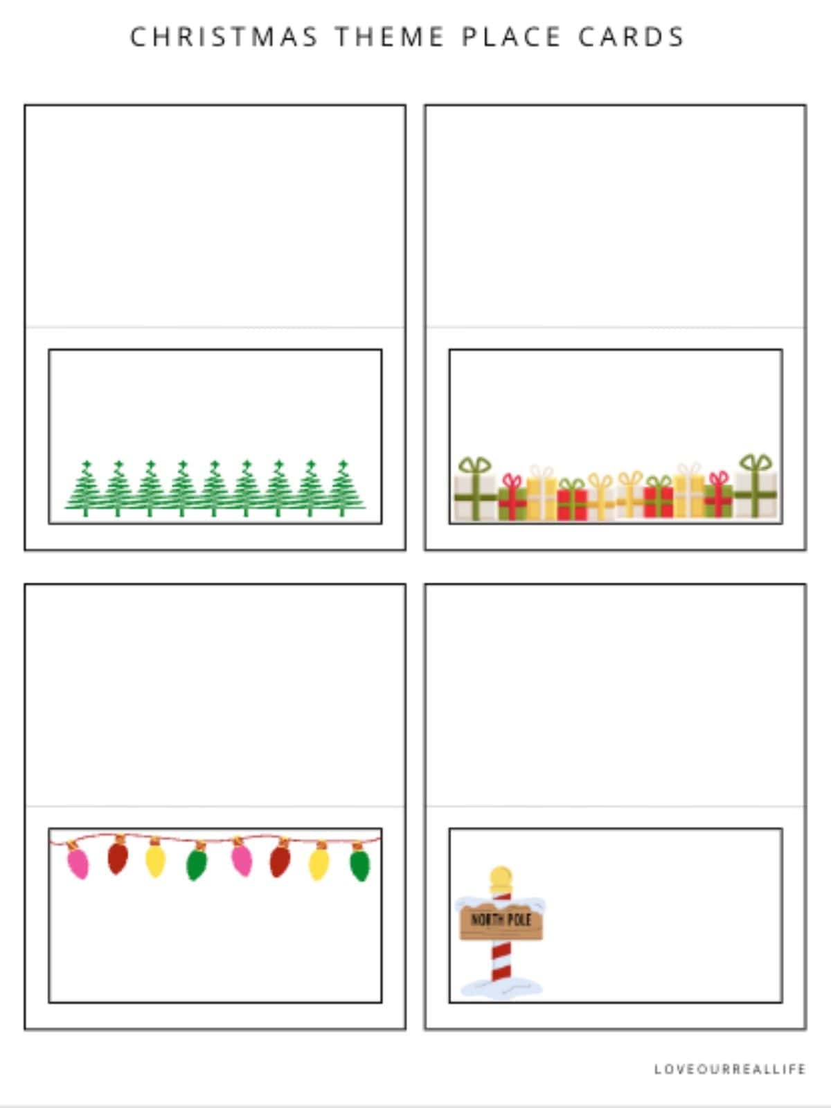 Free Place Card Printable Templates - For Any Occasion ⋆ Love Our within Free Printable Christmas Table Place Cards Template