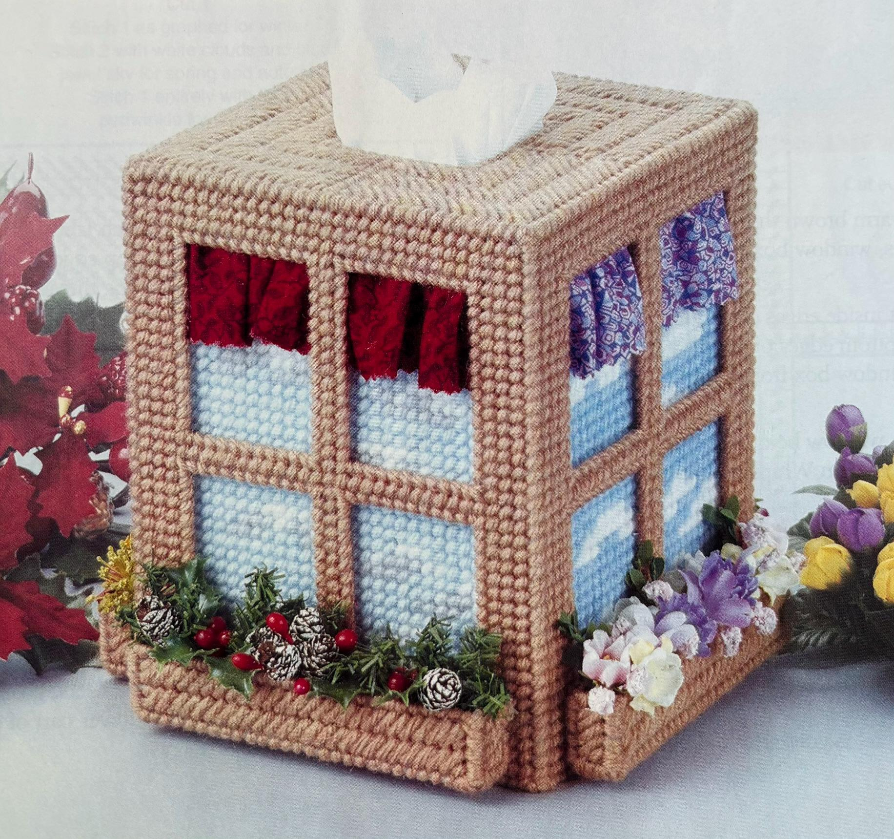 Free Plastic Canvas Patterns Tissue Boxes - Etsy throughout Free Printable Plastic Canvas Tissue Box Patterns