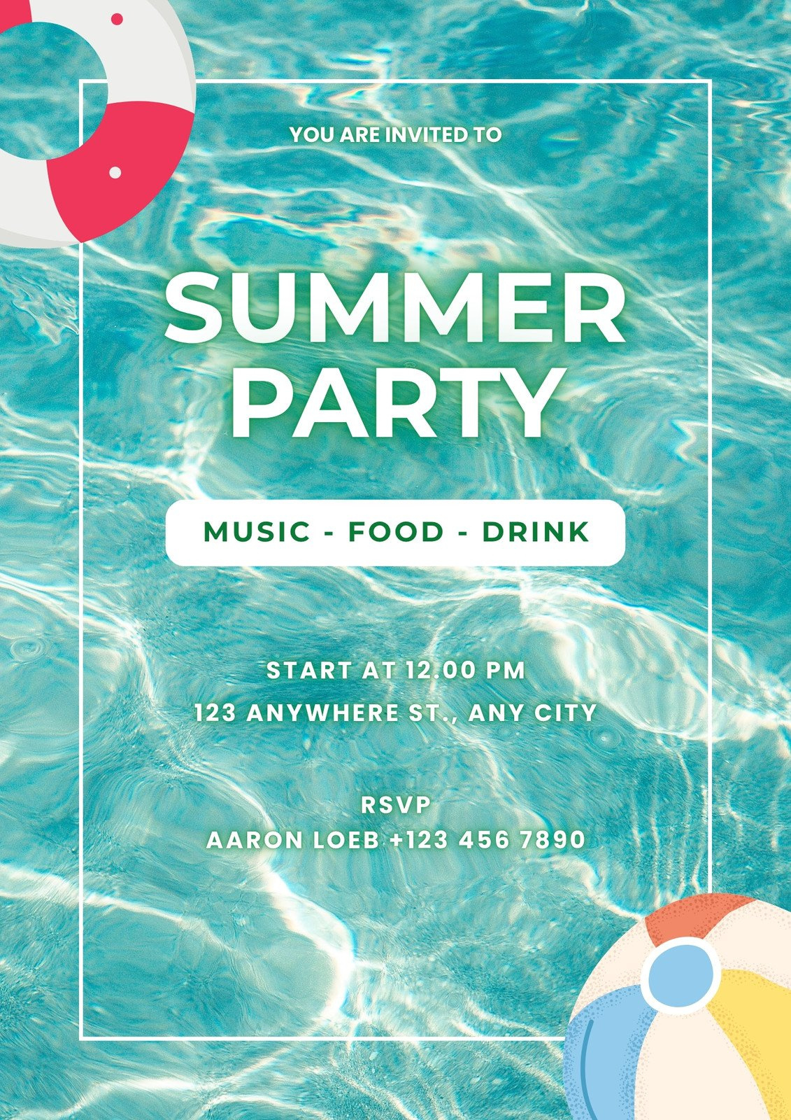 Free Pool Party Flyer Templates To Edit And Print | Canva with regard to Pool Party Flyers Free Printable