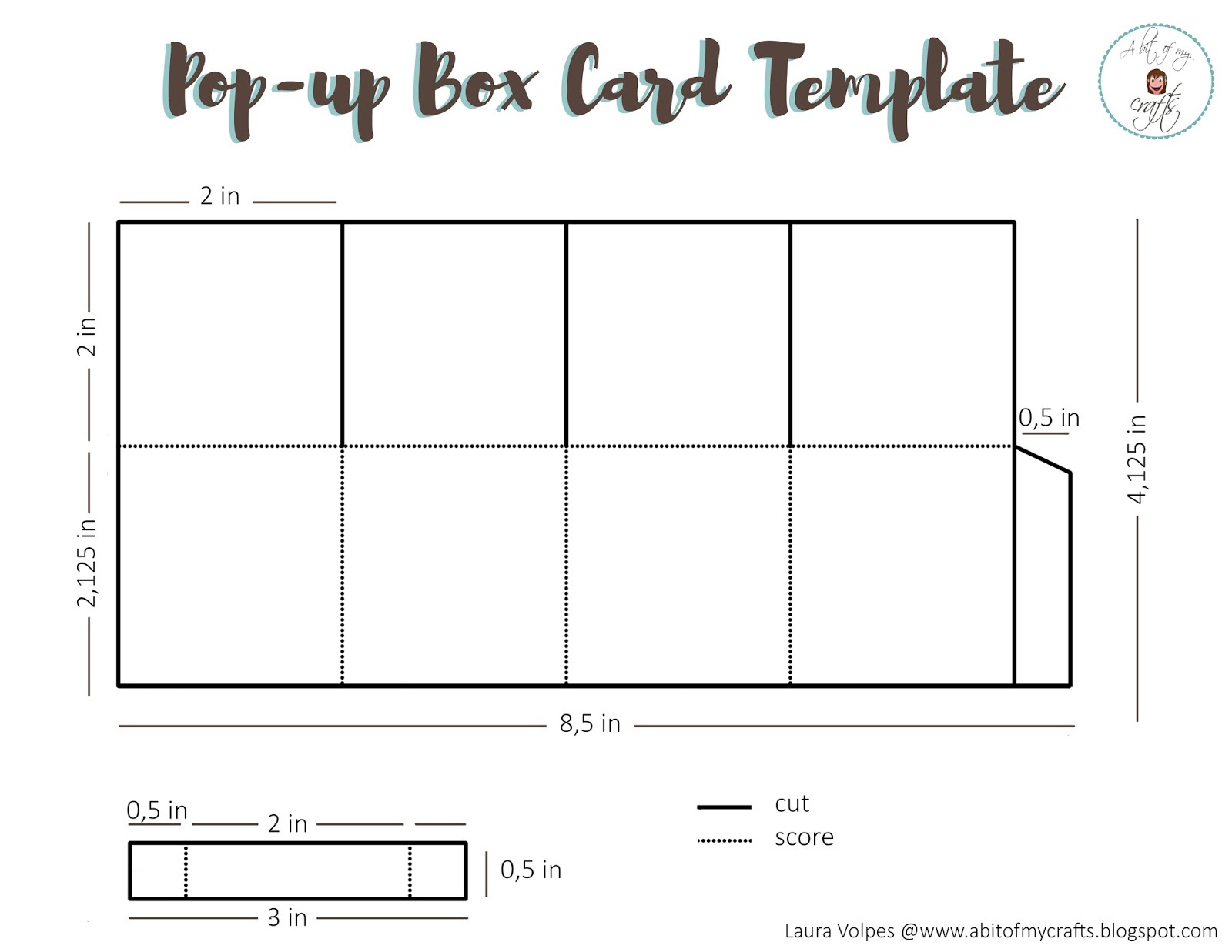 Free Pop-Up Box Card Template - Laura Volpes - Worksheets Library pertaining to Free Printable Pop Up Card Templates