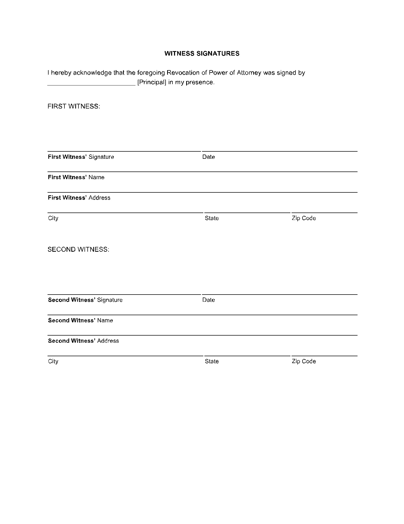 Free Power Of Attorney Revocation Form (Pdf) | Cocosign within Free Printable Revocation Of Power Of Attorney Form