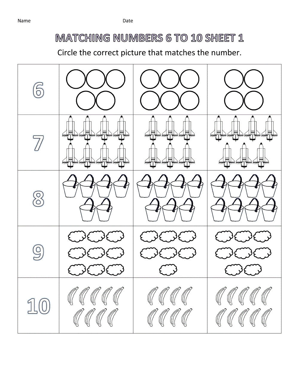 Free Pre K Math Worksheets Printable within Free Pre K Math Printables