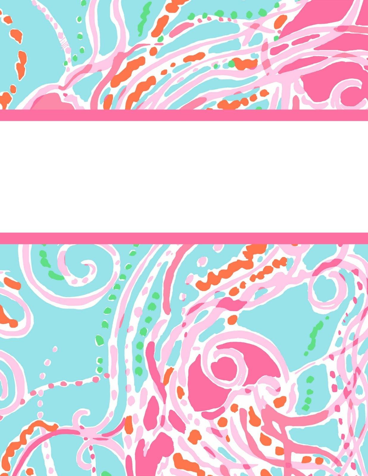 Free Preppy Lilly Pulitzer Binder Covers + Printables For School pertaining to Free Printable Binder Covers Lilly Pulitzer