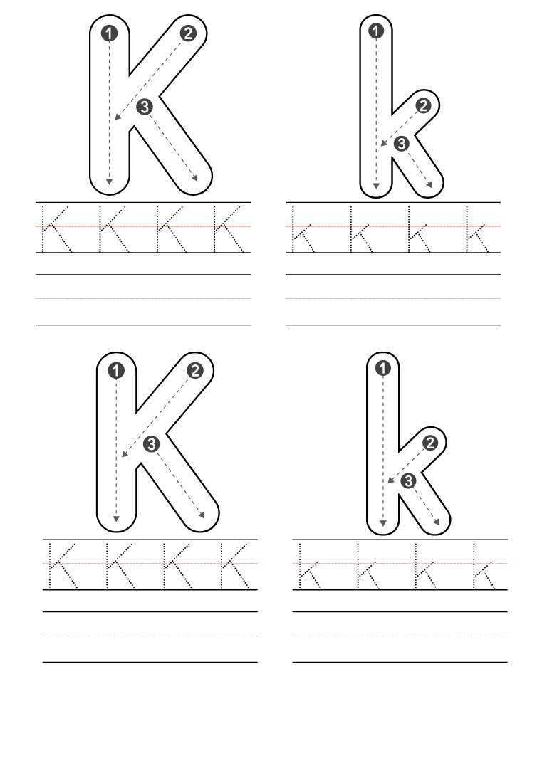 Free Preschool Letter K Worksheets Printable Pdf within Free Printable Letter K Worksheets