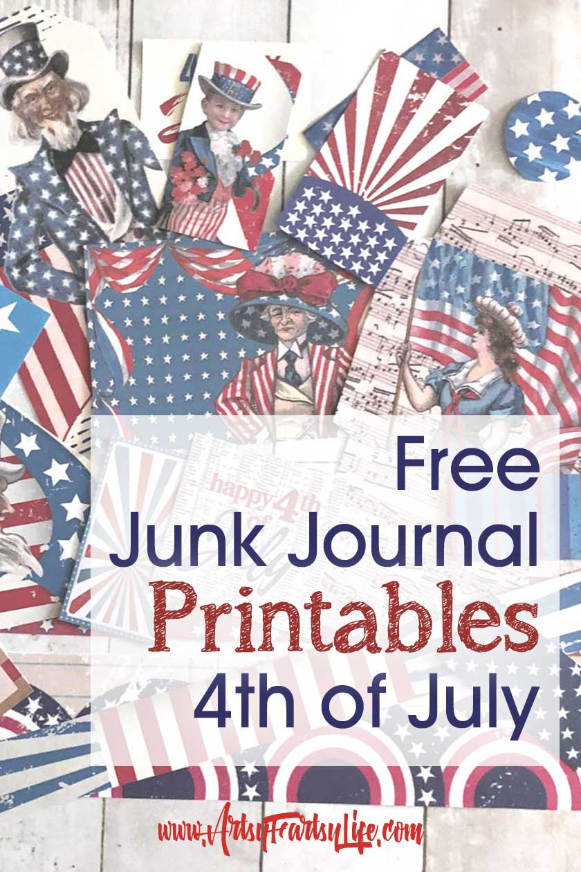 Free Printable 4Th Of July Junk Journal And Scrapbook Ephemera intended for Free Printable Patriotic Scrapbook Paper