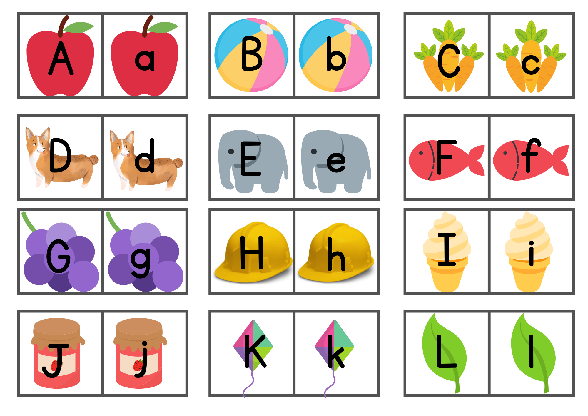 Free Printable Abc Memory Matching Game - Lovinghomeschool inside Free Printable Alphabet Games