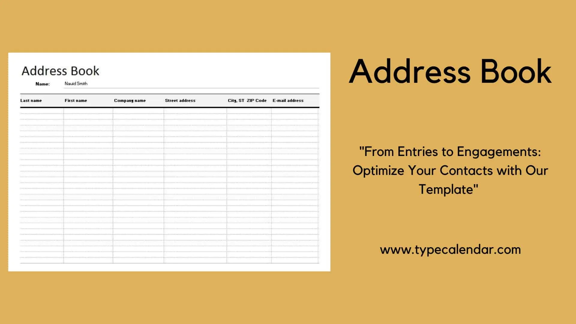 Free Printable Address Book Templates [Pdf, Excel, Word] regarding Free Printable Address Book