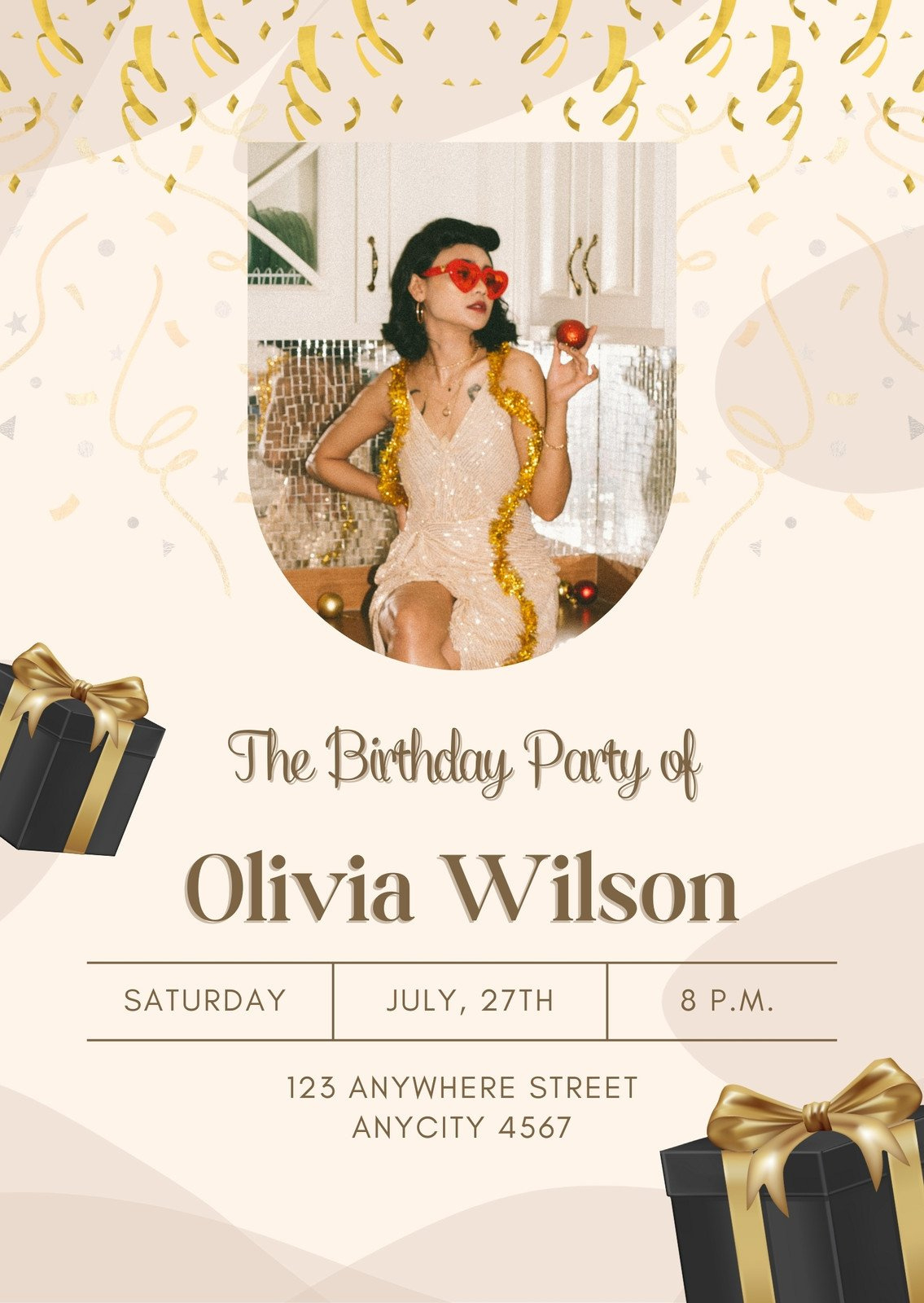 Free Printable Adult Birthday Invitation Templates | Canva within Make Your Own Birthday Party Invitations Free Printable