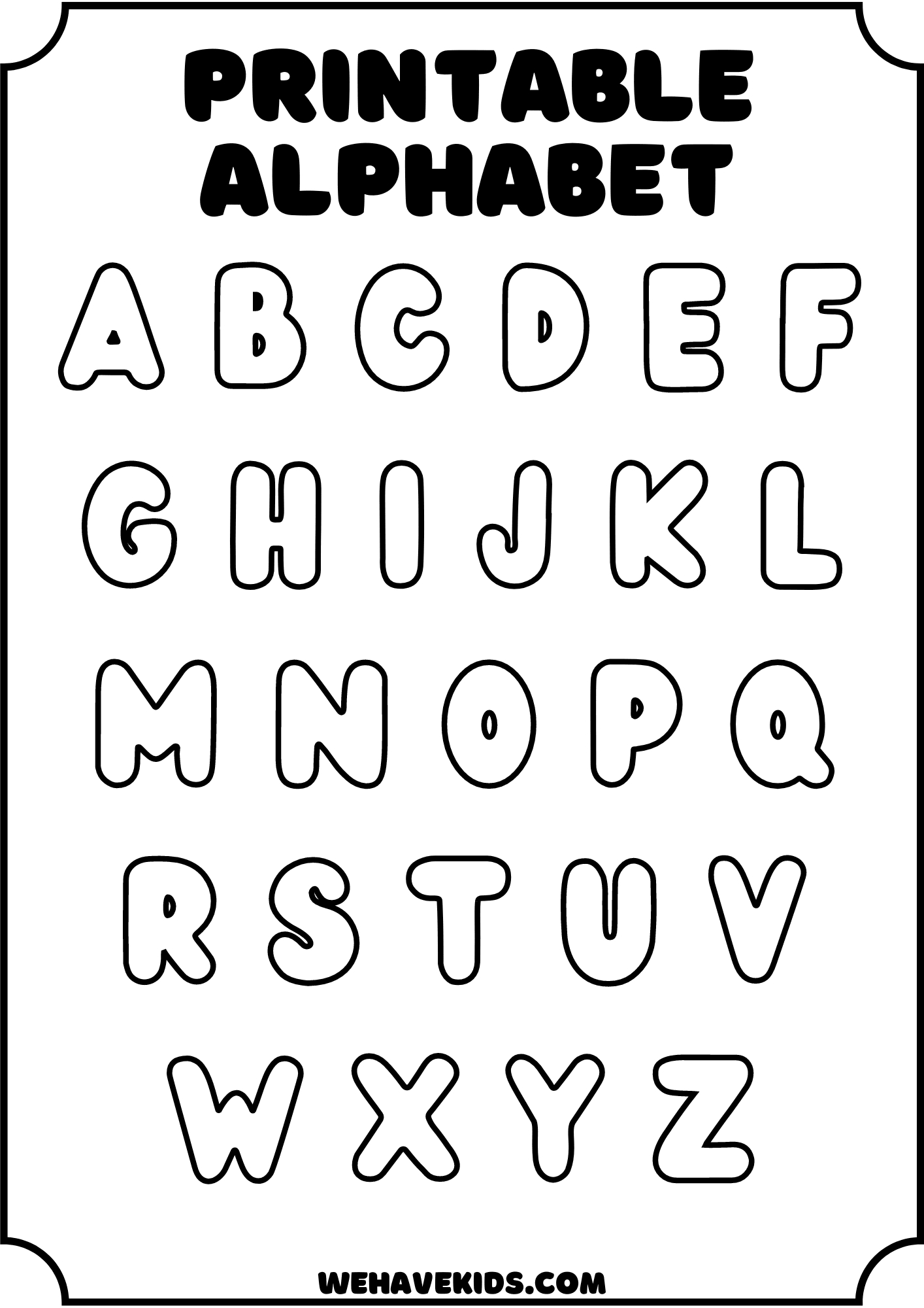 Free Printable Alphabet Stencils For Kids: Crafts, Decor, And More inside Free Printable Fonts Stencils