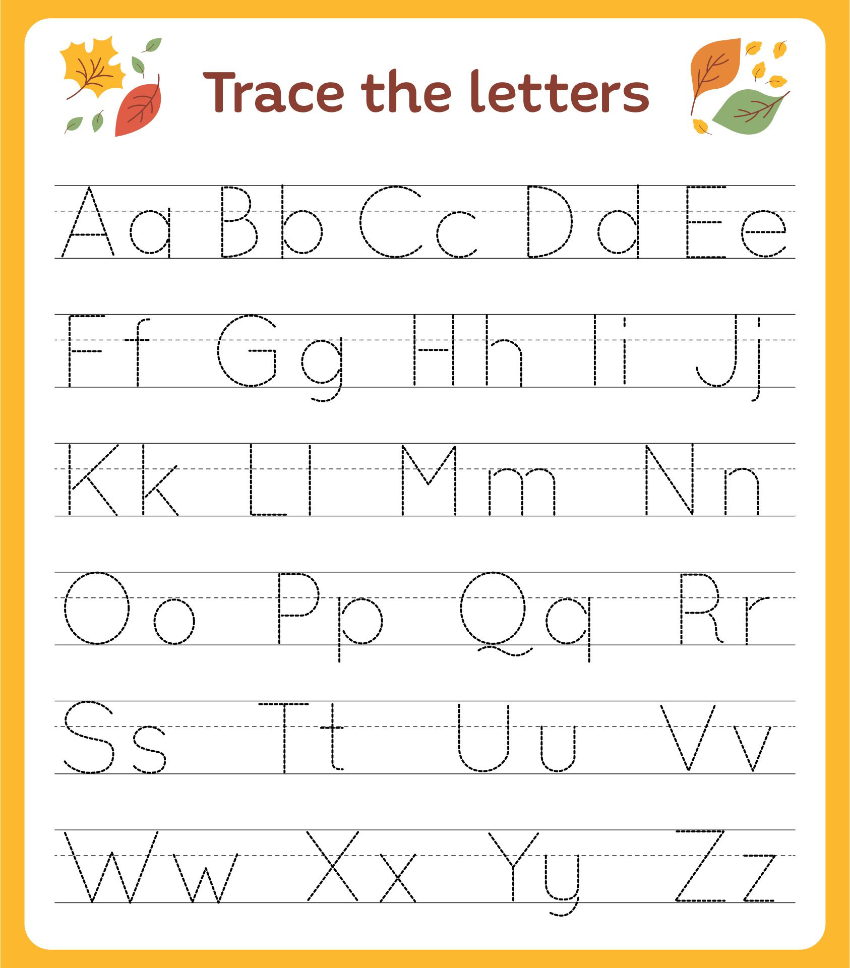 Free Printable Alphabet Worksheets For Kindergarten - Worksheets pertaining to Free Printable Alphabet Worksheets For Kindergarten