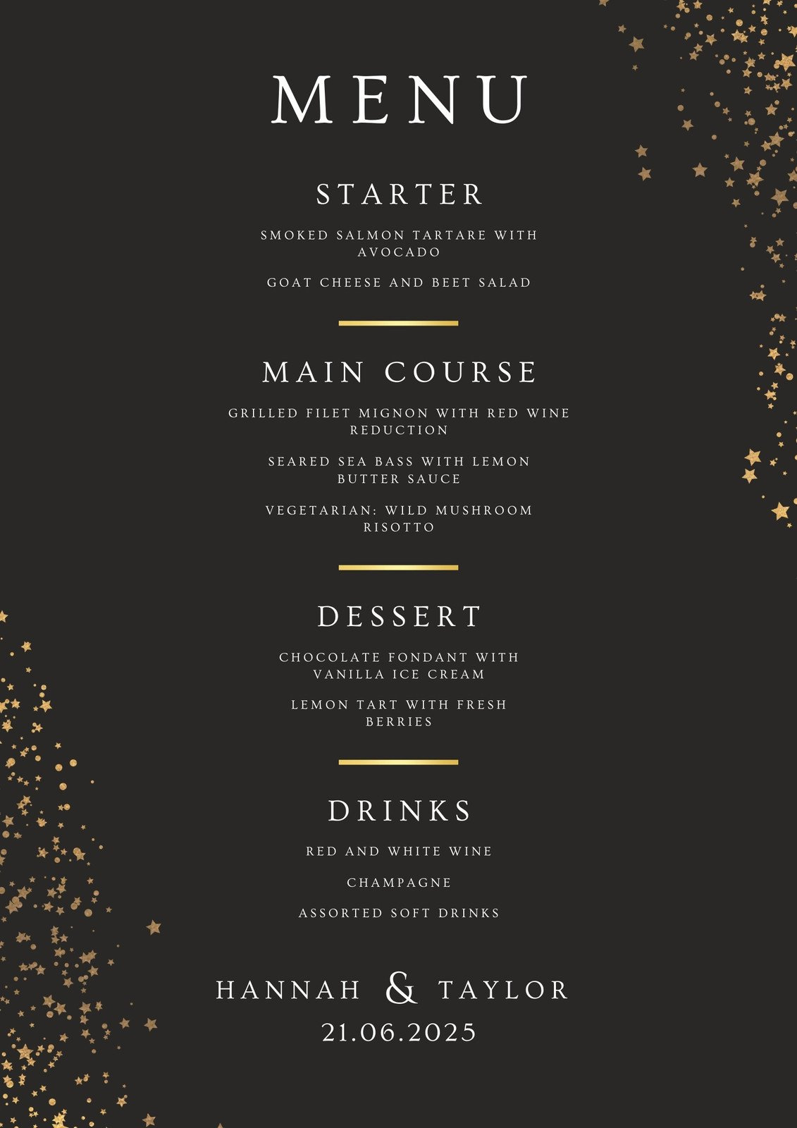 Free Printable And Customizable Dinner Party Menu Templates | Canva with regard to Free Printable Dinner Party Menu Template