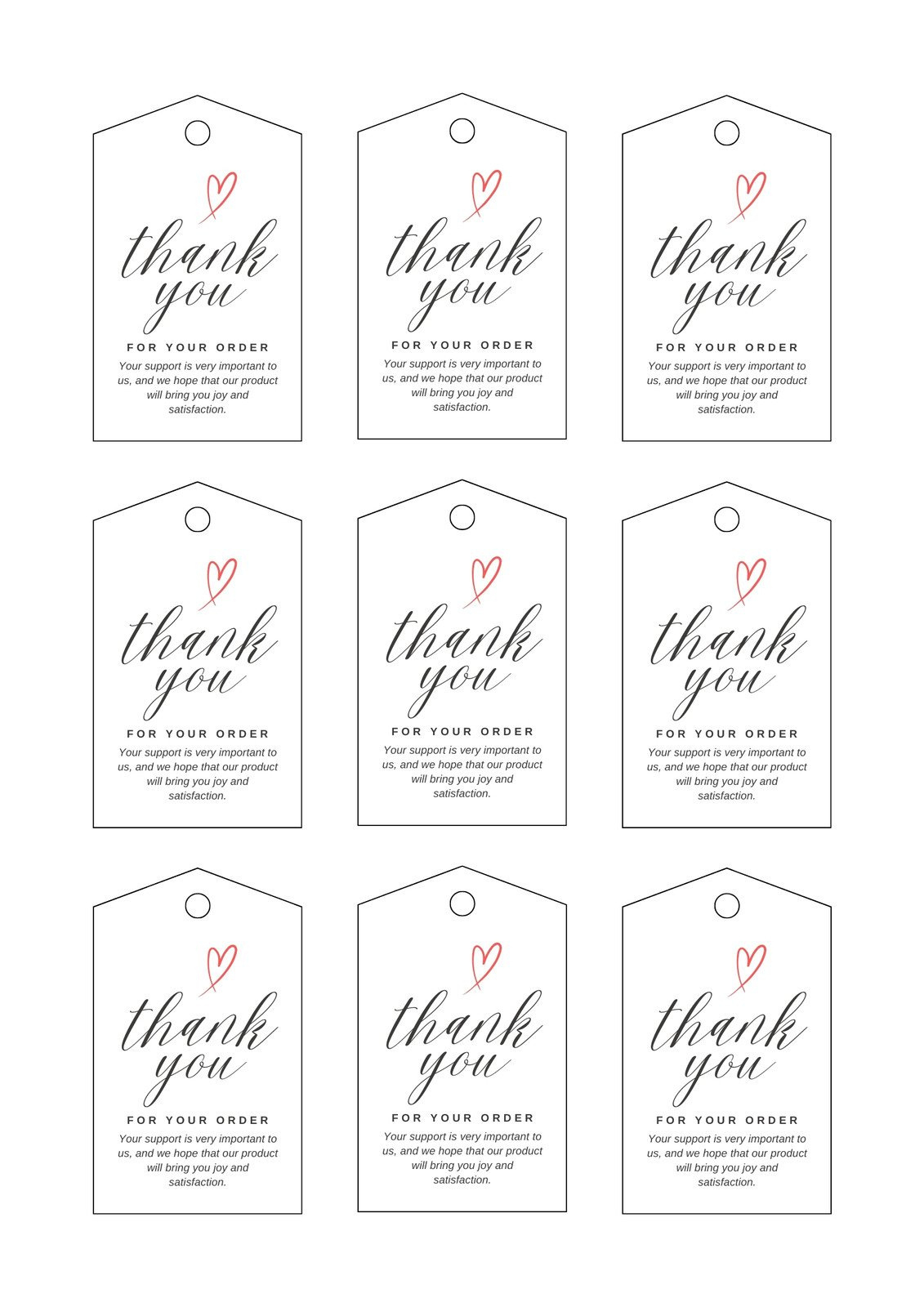 Free, Printable And Customizable Gift Tag Templates | Canva for Free Printable Goodie Bag Tags