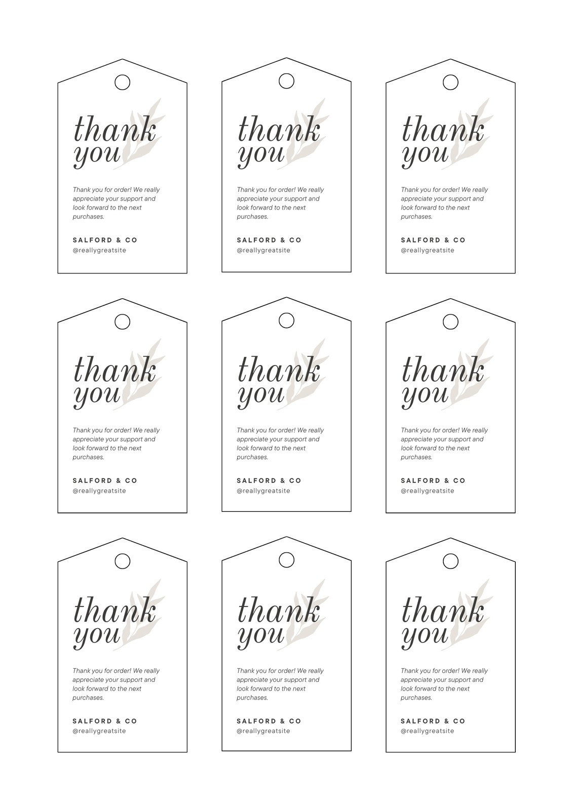 Free, Printable And Customizable Gift Tag Templates | Canva with Free Printable Goodie Bag Tags