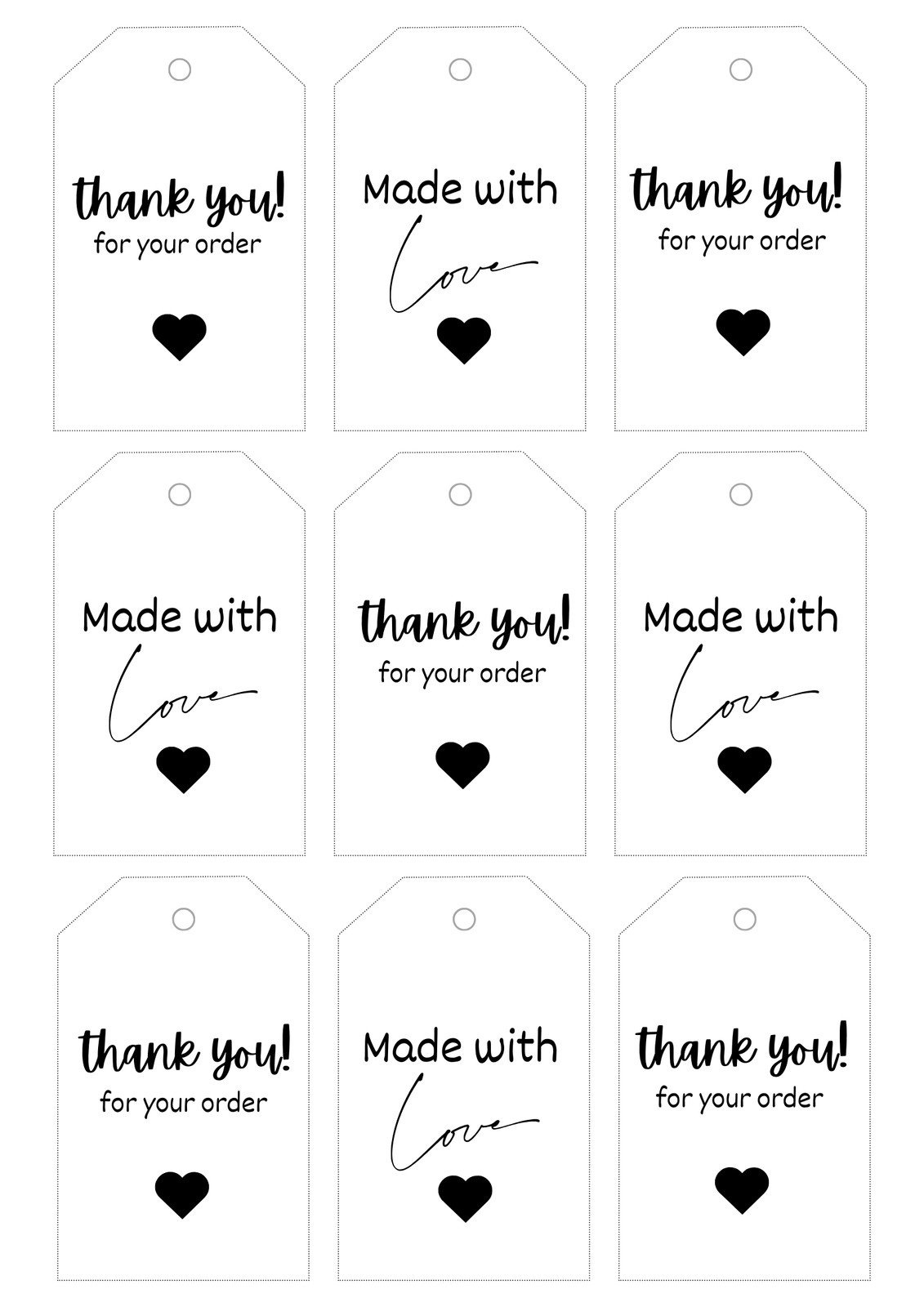 Free, Printable And Customizable Gift Tag Templates | Canva within Free Printable Tags Templates