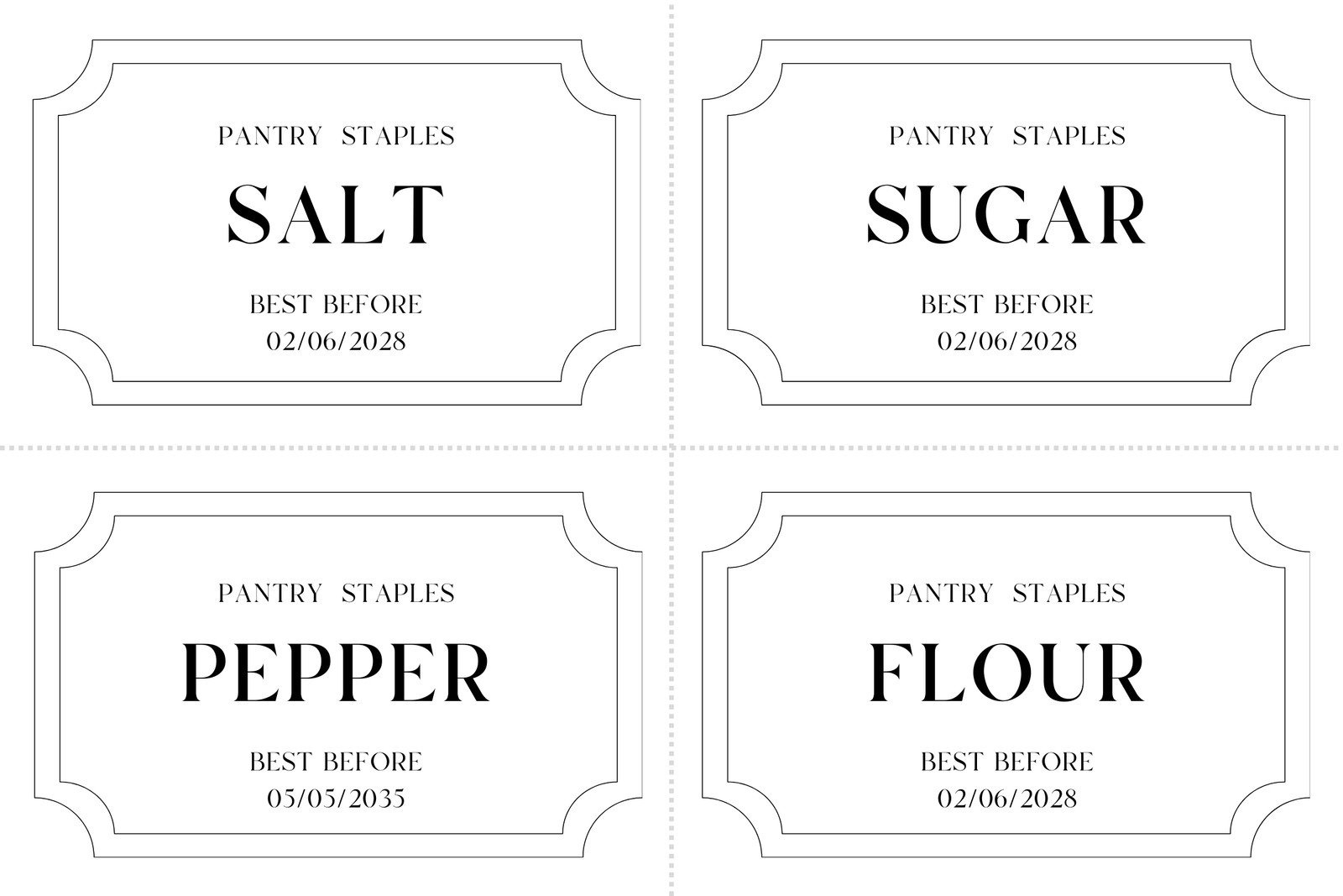 Free Printable And Customizable Kitchen Label Templates | Canva regarding Free Printable Baking Labels
