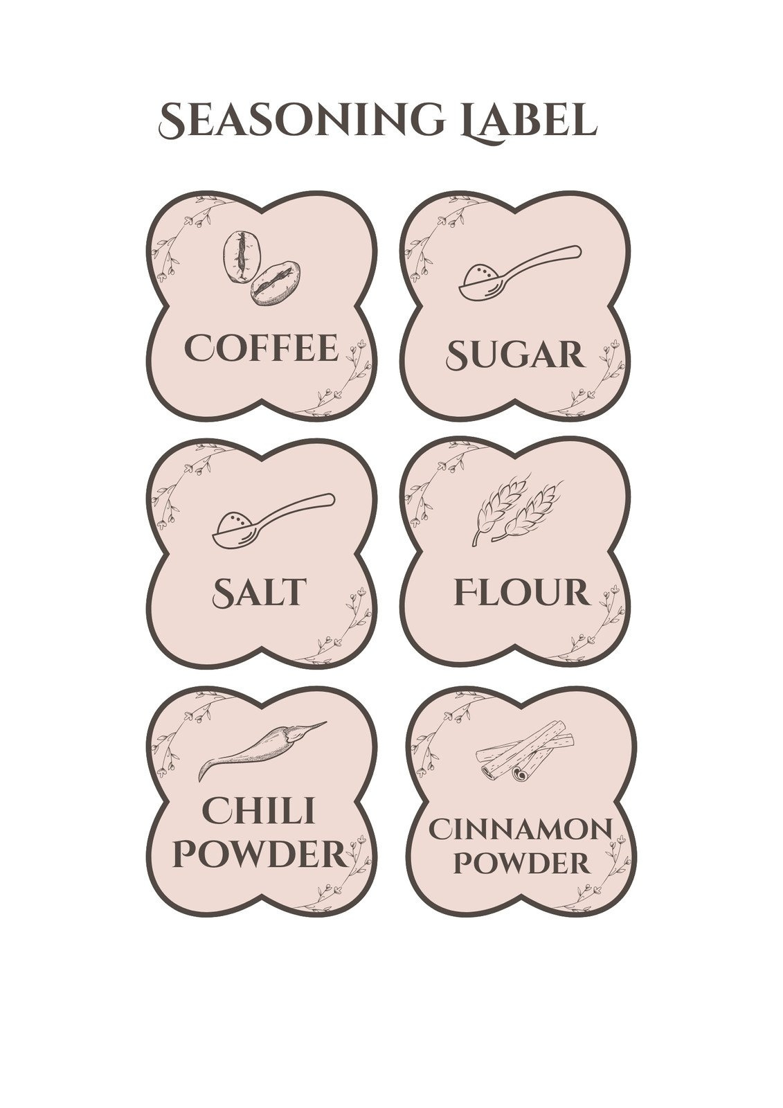Free Printable And Customizable Kitchen Label Templates | Canva with regard to Free Printable From The Kitchen Of Labels