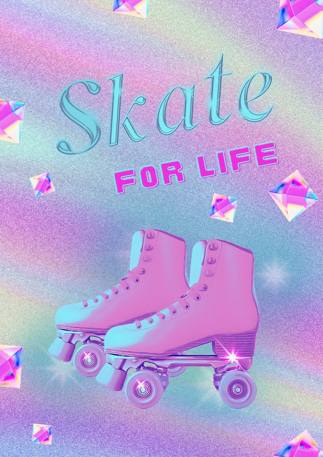 Free Printable And Editable Skate Poster Templates | Canva intended for Free Printable Roller Skate Template