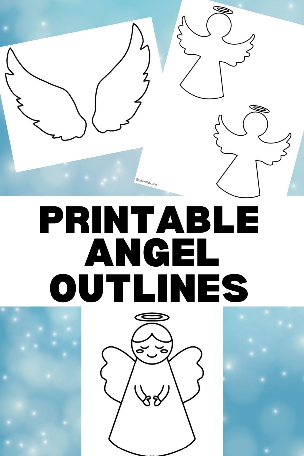 Free Printable Angel Craft Templates - pertaining to Free Printable Angels