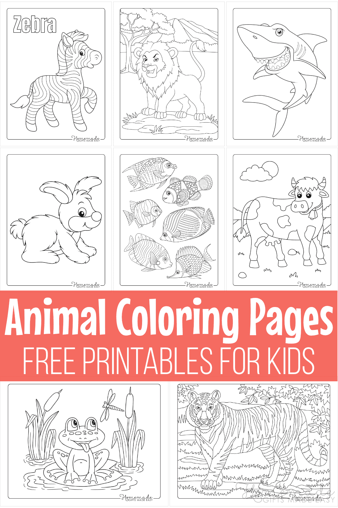 Free Printable Animal Coloring Pages For Kids And Adults for Free Printable Wild Animal Coloring Pages