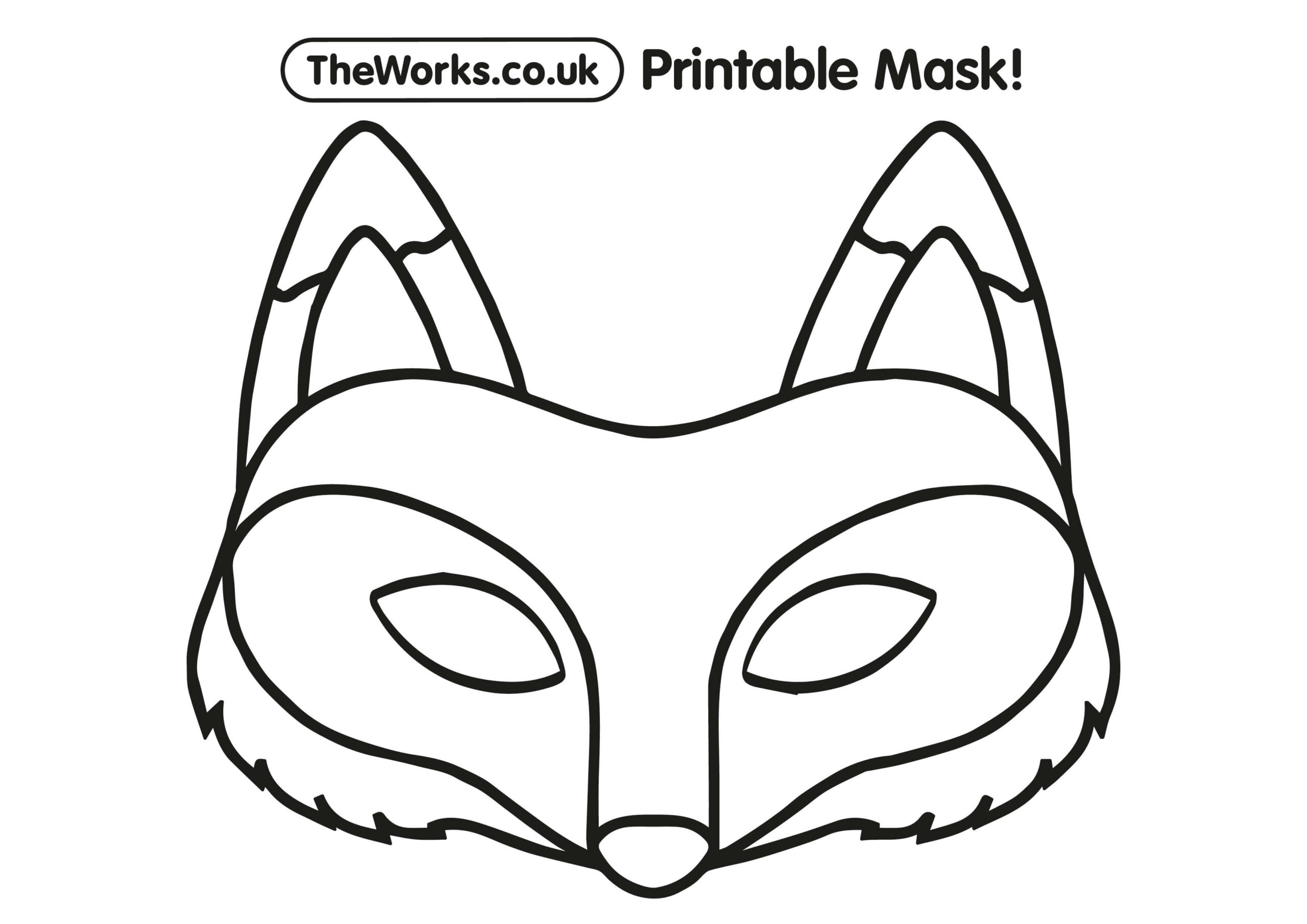 Free Printable Animal Masks | The Works with Animal Face Masks Printable Free