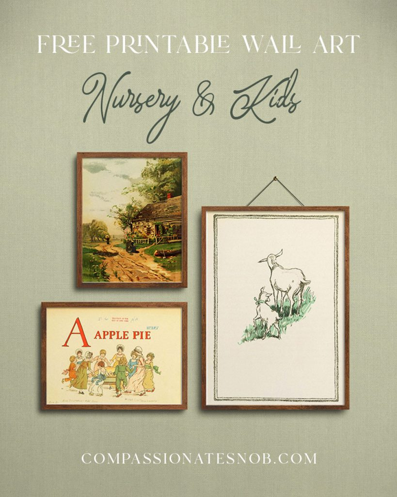Free Printable Art - Nursery And Kids Room - Compassionate Snob regarding Free Nursery Printables