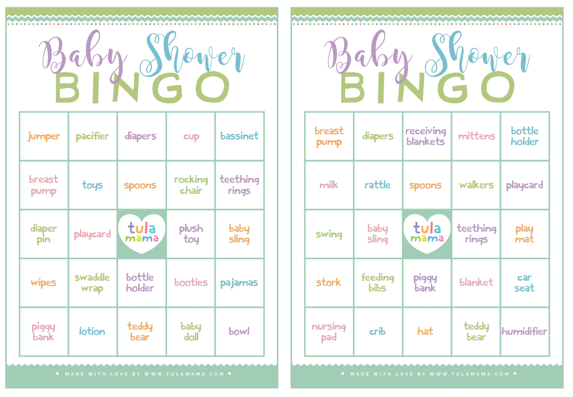 Free Printable Baby Shower Bingo with regard to Baby Shower Bingo Template Free Printable