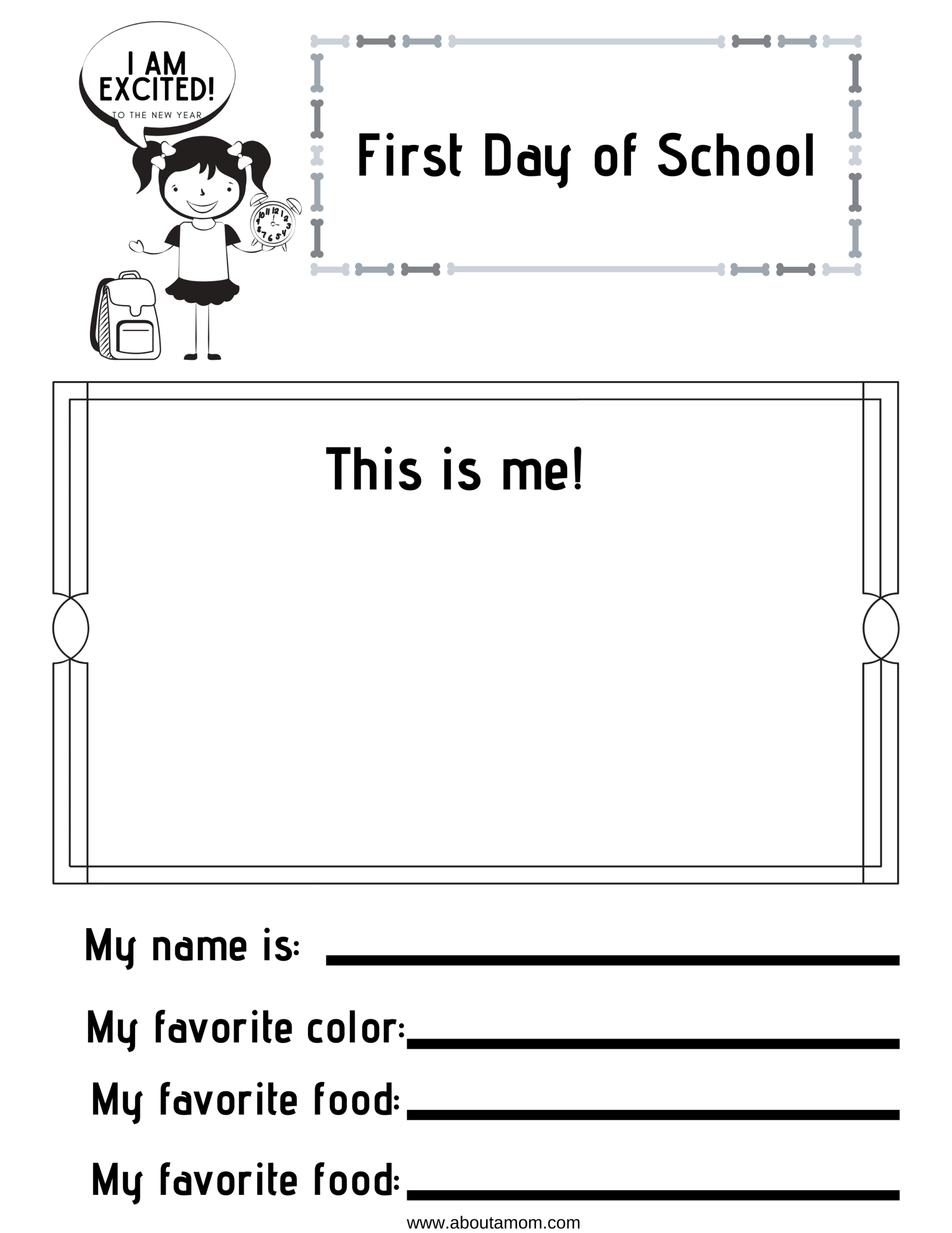 Free Printable Back To School Worksheets - About A Mom for Free Printable Classroom Worksheets
